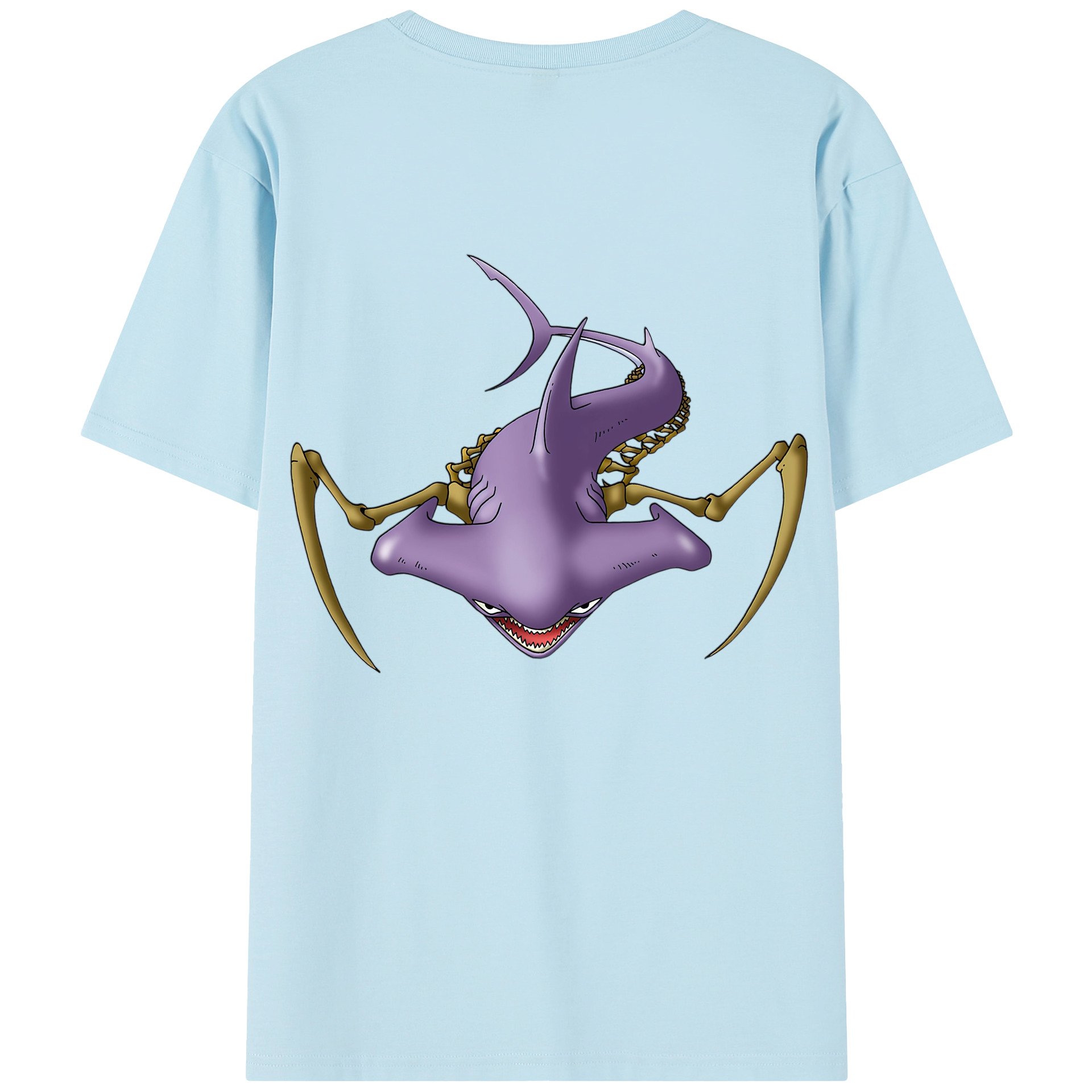 （画像用） ドラゴンクエスト Doragon Kuesuto Dragon Quest 綿100％半袖Tシャツ（背面プリント）
